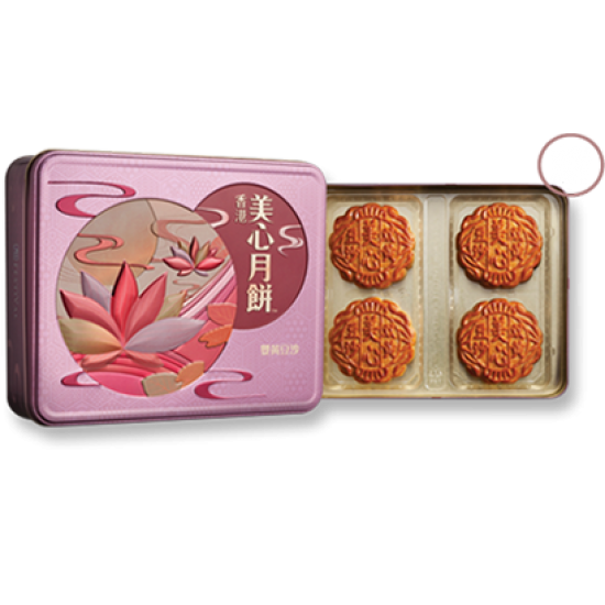 Maxim Red Bean Paste Moon Cake with 2 Egg Yolks